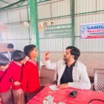 उच्च प्राथमिक विद्यालय में लगाया गया स्वास्थ परीक्षण कैंप !