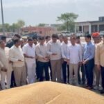 तिगांव अनाज मंडी में खाद्य एवं आपूर्ति मंत्री राजेश नागर का दौरा  !