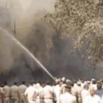 रोहतक की डी-पार्क मार्केट में भीषण आग, 10 दुकानें खाक; एक कर्मचारी का शव मिला, कई लोग लापता  !