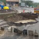लगातार बारिश से फरीदाबाद की सड़कें धंसीं, तीन स्थानों पर सड़क बैठी, खेड़ी पुल का हिस्सा भी धंसा, टला बड़ा हादसा  !
